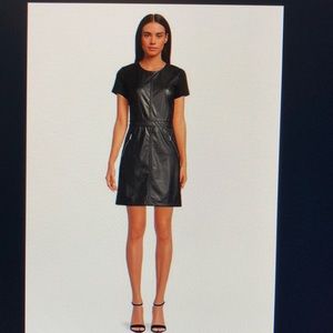 Karl Lagerfeld Paris Faux Leather Dress